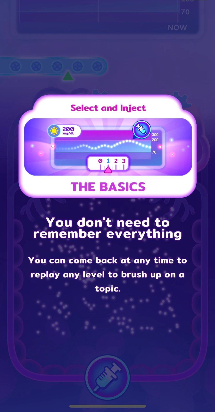 Level One - Select and Inject Level Intro